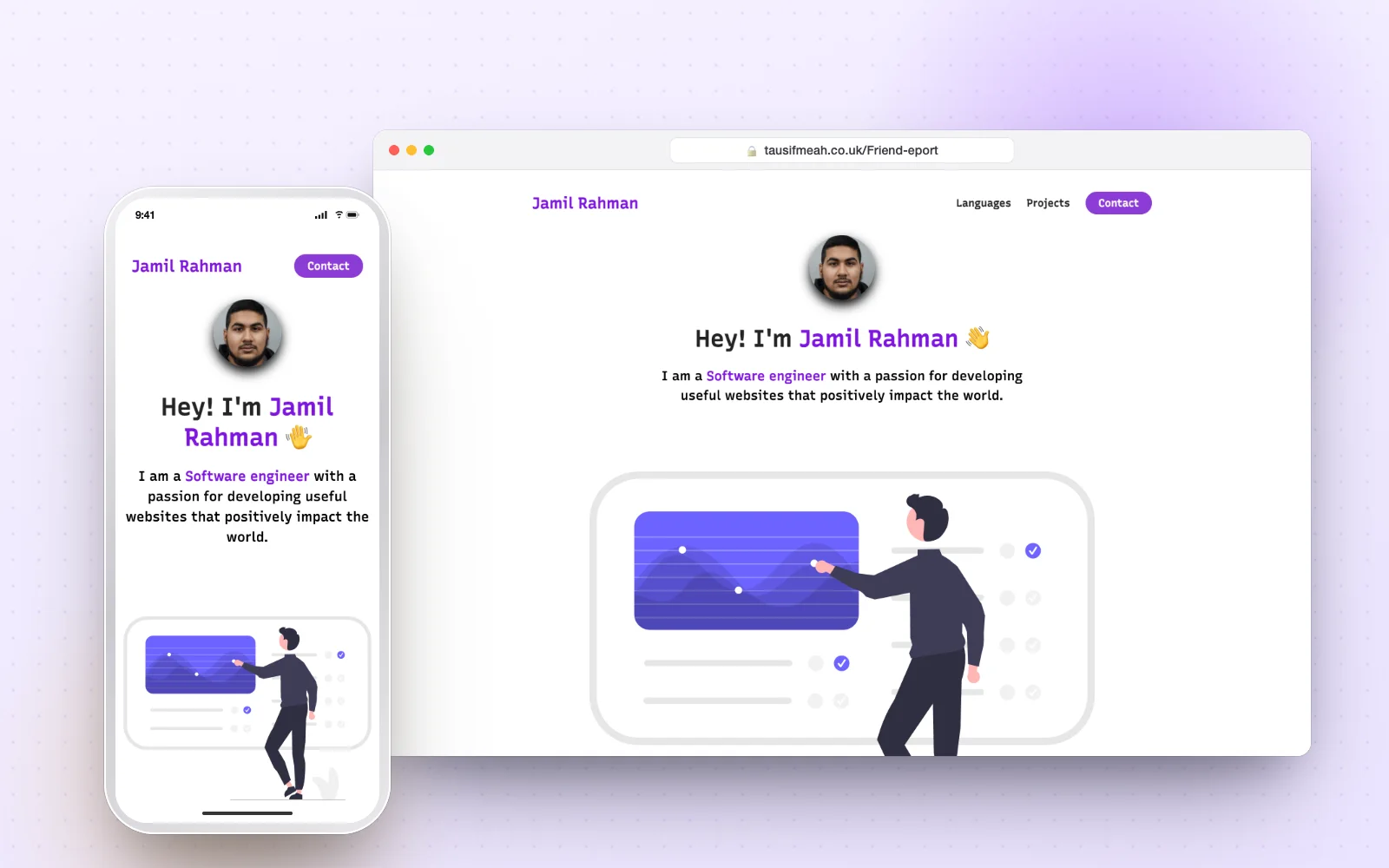 Portfolio for Jamil Rahman screenshot